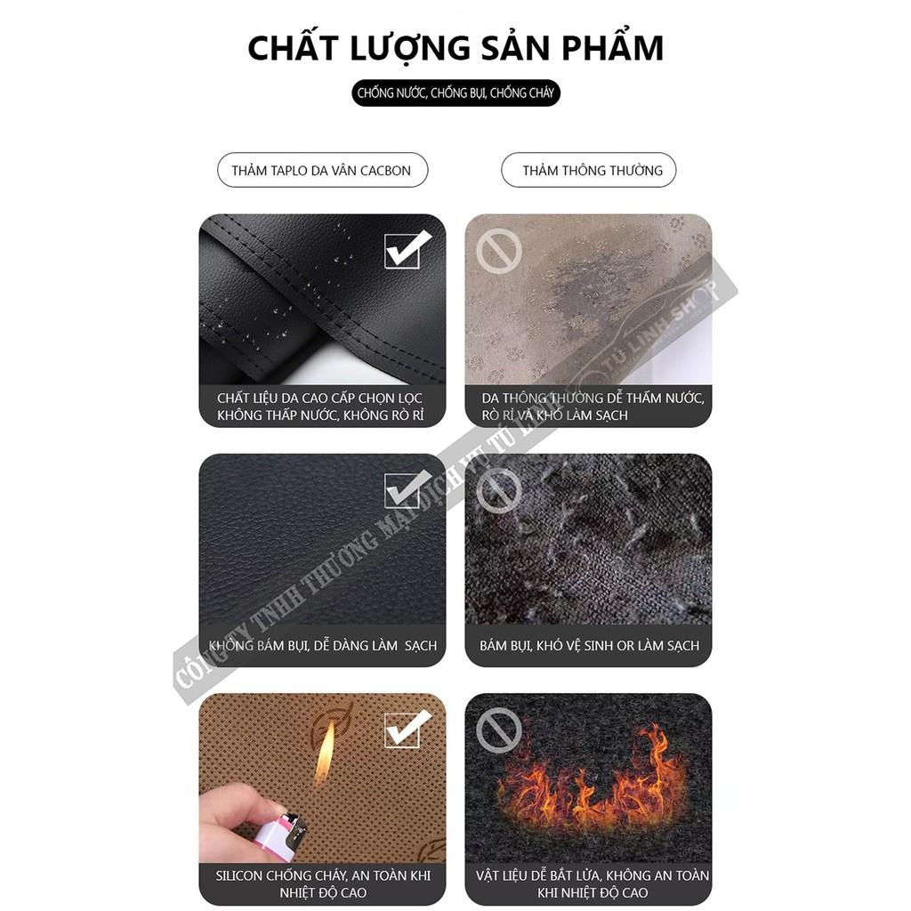 Thảm taplo da carbon 3 lớp xe Tucson 2022+ có chống trượt