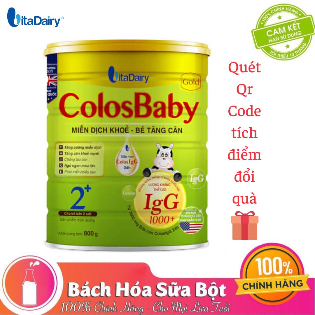 Sữa bột ColosBaby Gold 2+ /Lon 800g