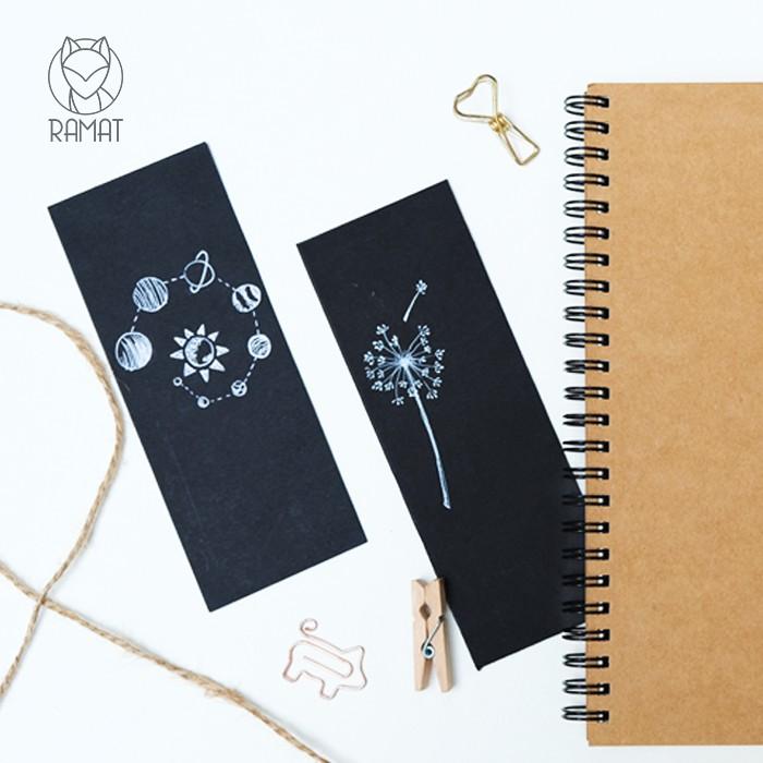 Set 5 Bookmark Đánh Dấu Sách chủ đề 12 chòm sao Handmade