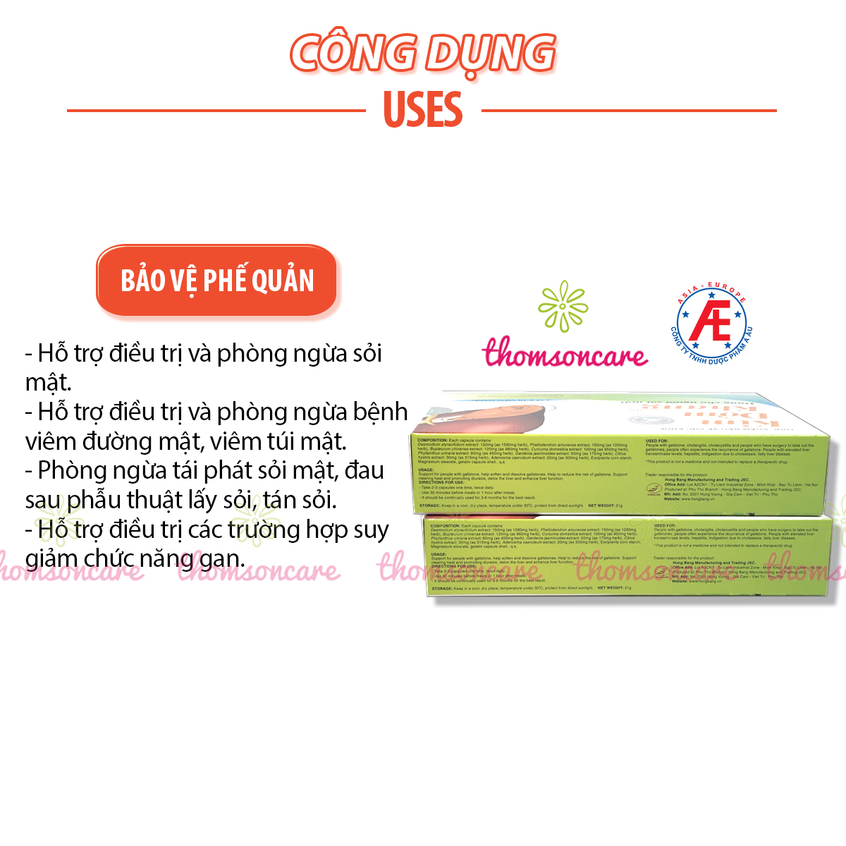 Kim đởm khang Combo 6 tặng ngay 1H - Hỗ trợ giảm sỏi gan, mật, tán sỏi từ Kim tiền thảo, diệp hạ châu