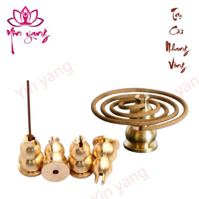 Trụ Đồng Cài Nhang Vòng, Thắp Hương- Đồ Thờ Cúng- Yinyang Shop cao cấp, chất lượng