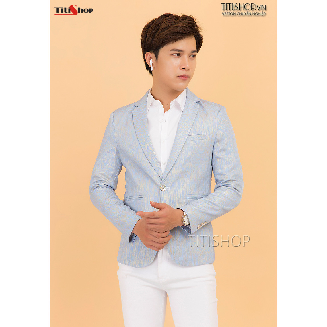 Áo Vest Nam Titishop VN361 Xanh