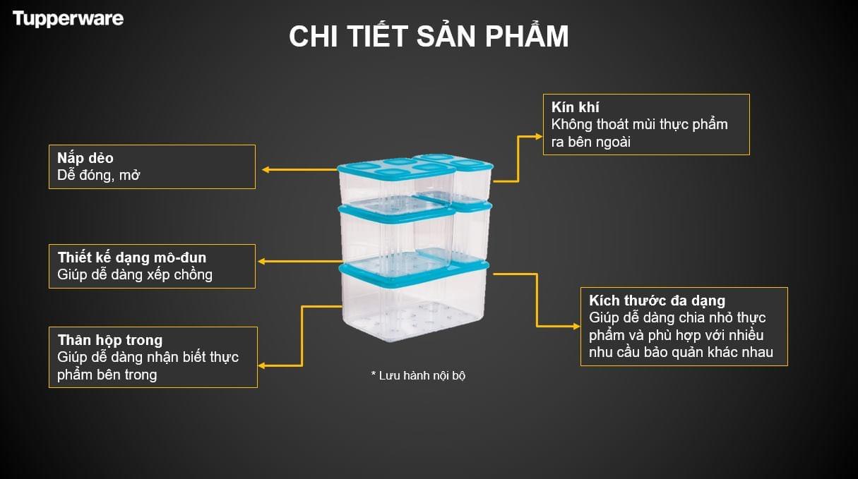 Bộ hộp trữ mát Tupperware - Fresh Clear