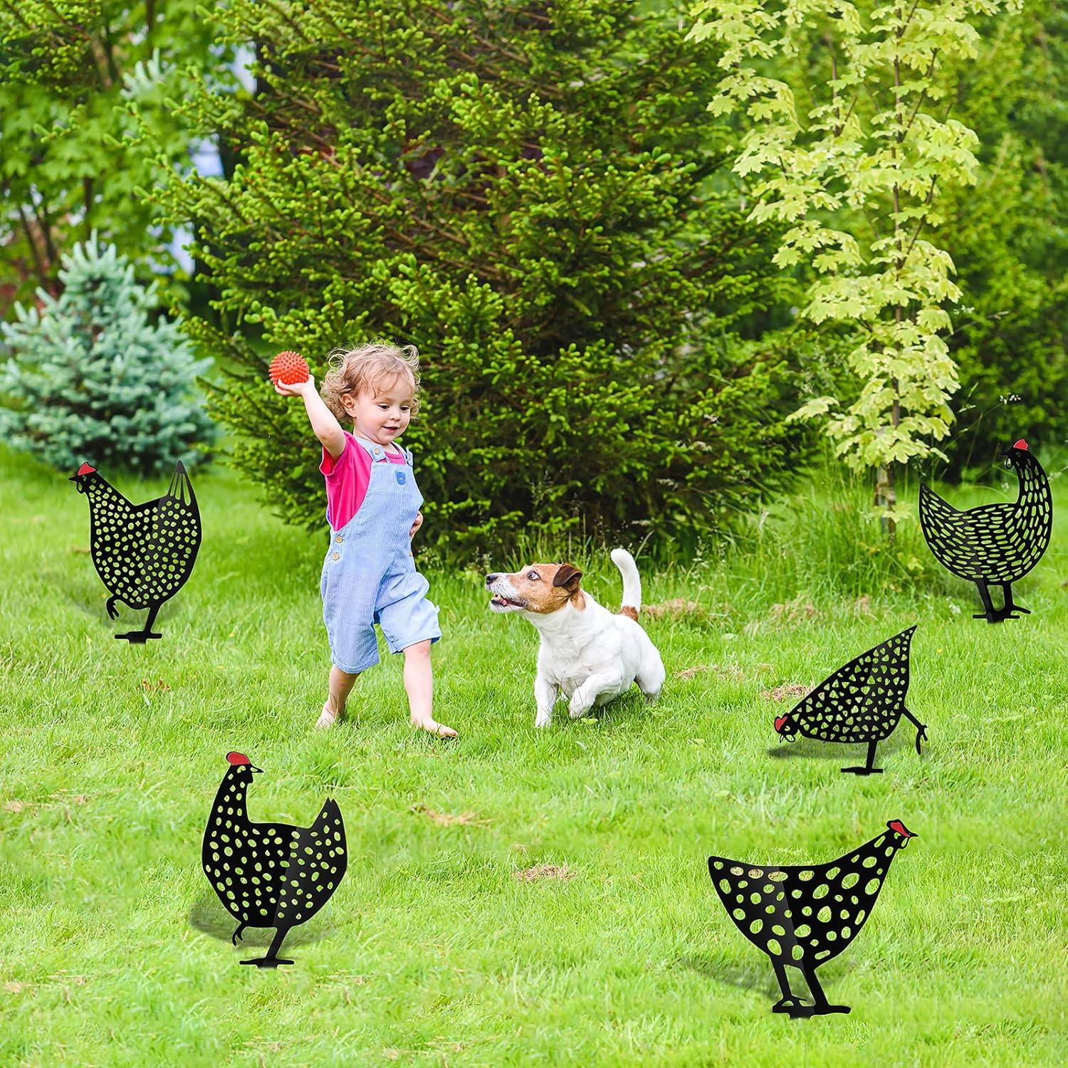 Bộ 5 Trang Trí Sân Vườn Gà Mái Trang Trí Ngoài Trời Gà Mái Vườn Gà Trang Trí Cho Bãi Cỏ Con Đường Vỉa Hè Vườn Acrylic