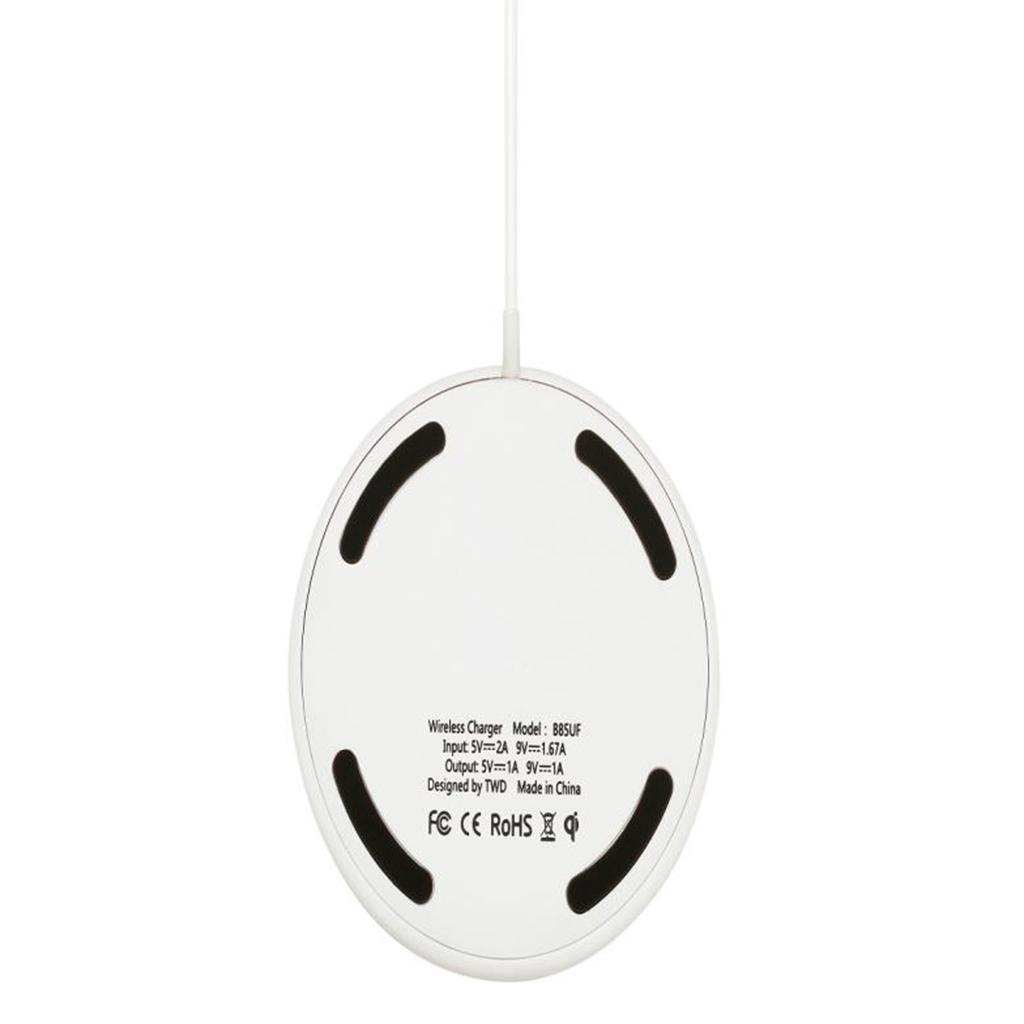 Wireless Fast Charging Charger Dock Holder Pad for for iPhone8/ white