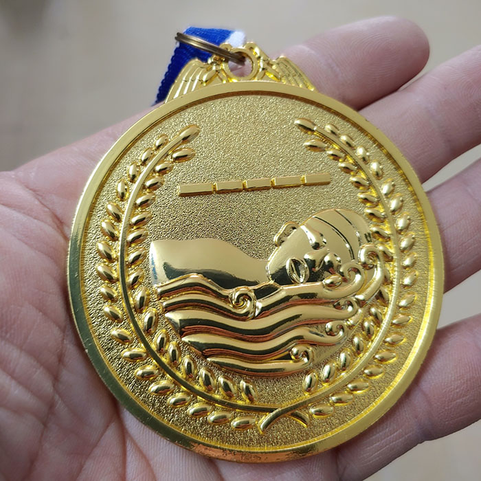 Huy chương môn bơi lội bằng kim loại- Đồ lưu niệm thể thao giá rẻ