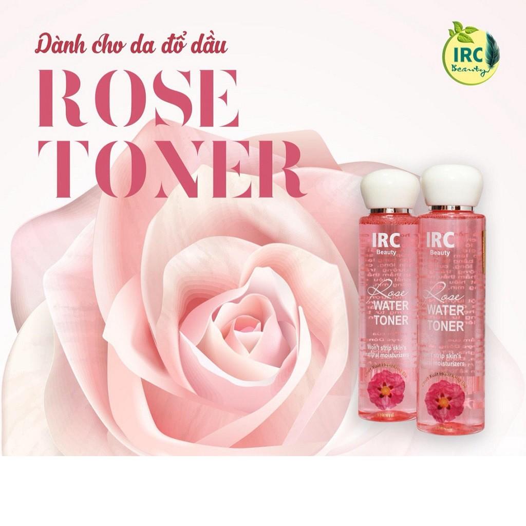 Toner nước hoa hồng đá IRC Water Rose cho da dầu mụn, kiềm dầu, làm sạch sâu và dưỡng ẩm 180ml