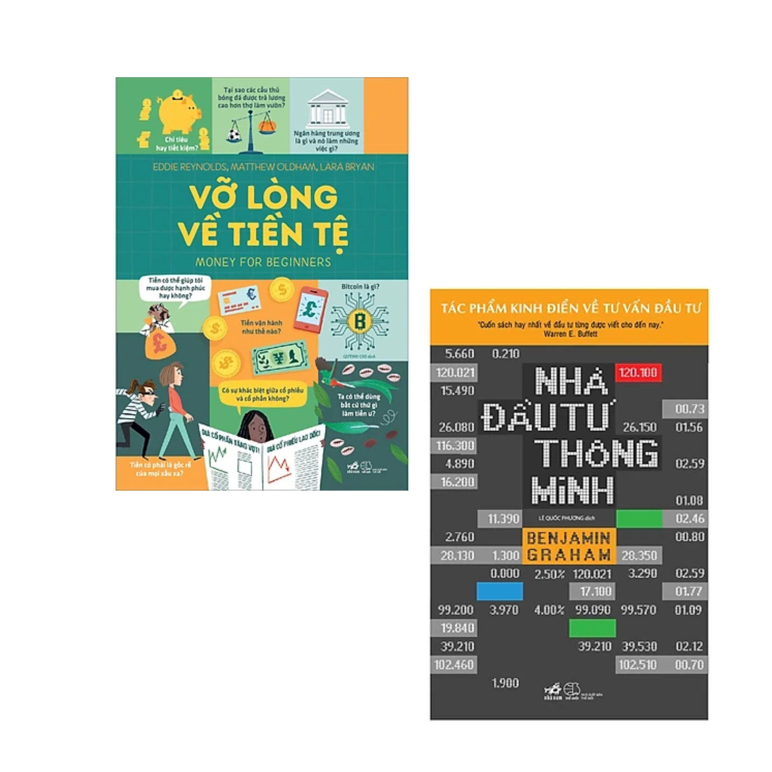 Combo 2Q Sách Tài Chính - Tiền Tệ - Đầu Tư : Vỡ Lòng Về Tiền Tệ + Nhà Đầu Tư Thông Minh