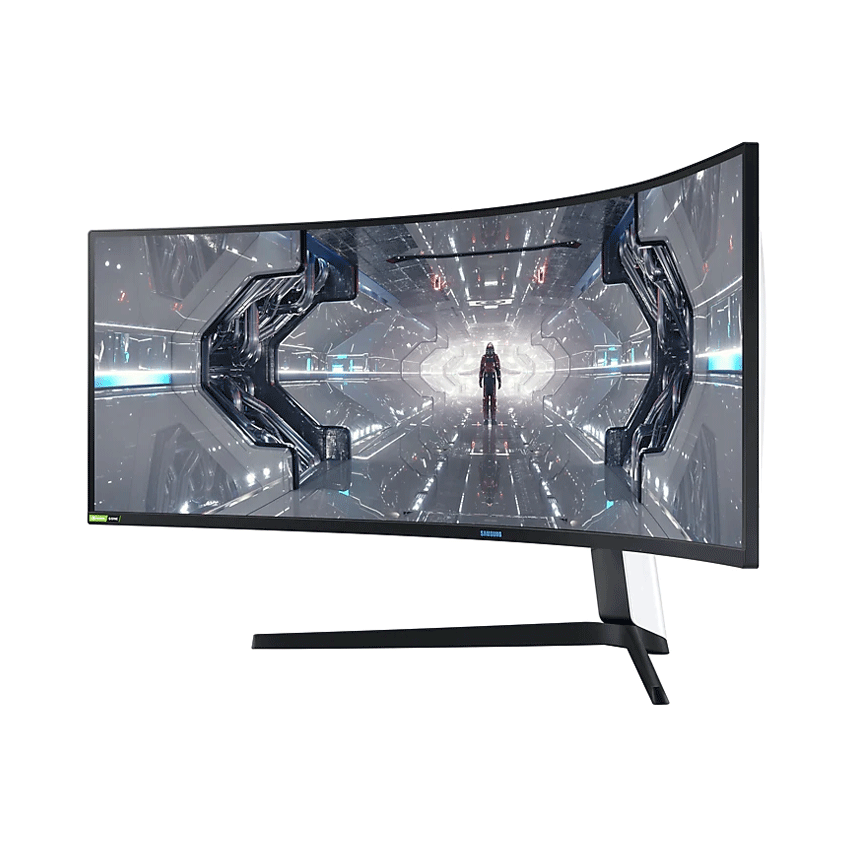 Màn Hình Cong Gaming Samsung LC49G95TSSEXXV ( 49 Inch DQHD VA (5,120 x 1,440) 240Hz / 1ms / DP 1.4 / HDMI / USB Ports / Jack Audio 3.5 / G-Sync ) - Hàng Chính Hãng