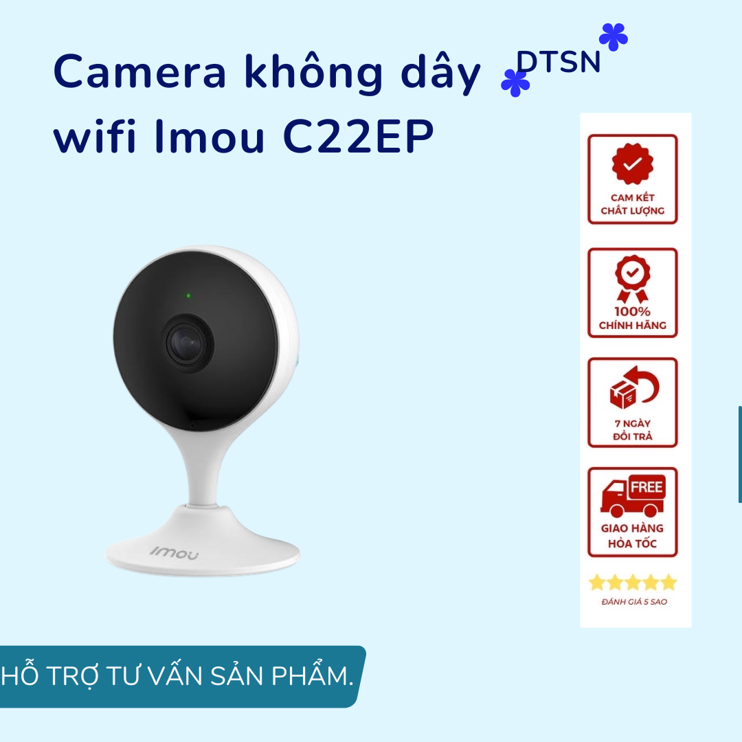 Camera không dây wifi Imou C22EP độ nét Full HD quay quét, đàm thoại hai chiều - HÀNG CHÍNH HÃNG