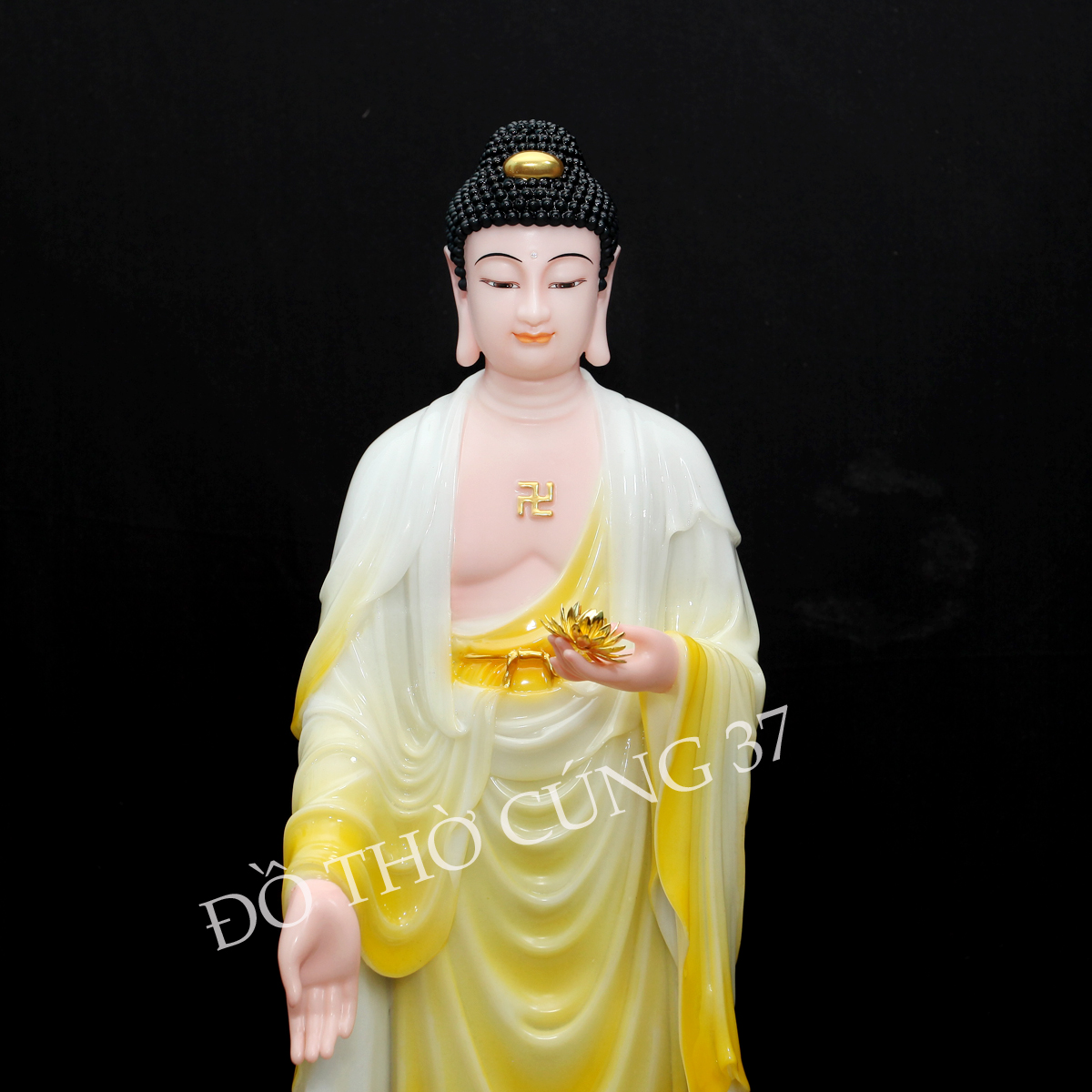 Tượng A Di Đà Đứng Đài Sen