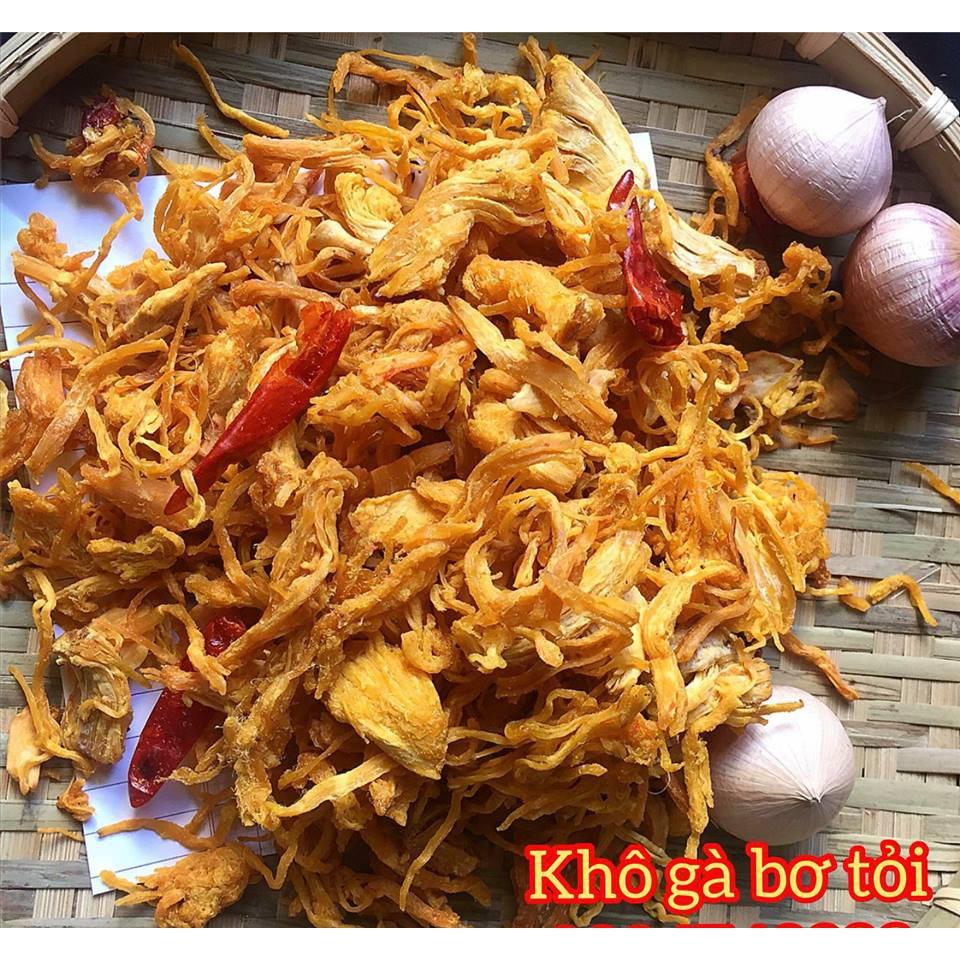 1KG KHÔ GÀ BƠ TỎI LOẠI 1 TẶNG KHÔ BÒ | Nàng Khô