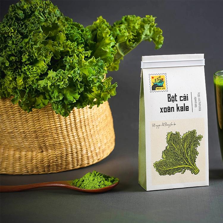 Bột cải xoăn kale L'angfarm, 100g, bịch, mẫu hanko