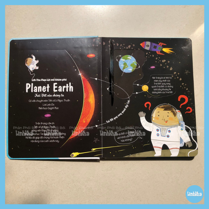 Sách Tương Tác Lật Mở Khám Phá  - Trái Đất của chúng ta - Sách Lift The Flap - Planet Earth- Nhà phát hành Đinh Tị