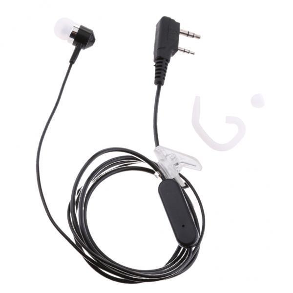 2x Universal -Ear Headset Earbud with Ear Hook for Two Way Radios
