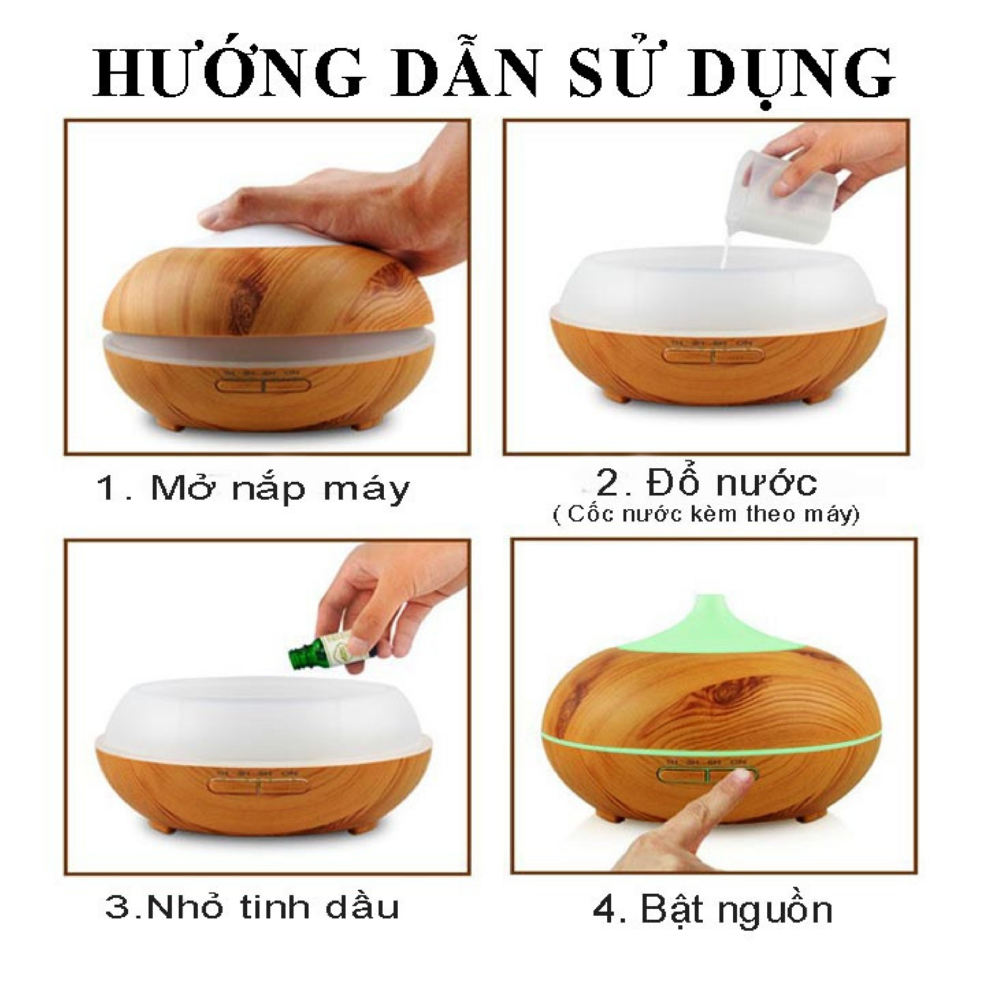 Máy Xông Tinh Dầu Bí Ngô 550ml Cao Cấp Máy Khuếch Tán Tinh Dầu Phun Sương Tỏa Hương Thơm Xua Đuổi Muỗi &amp; Côn Trùng