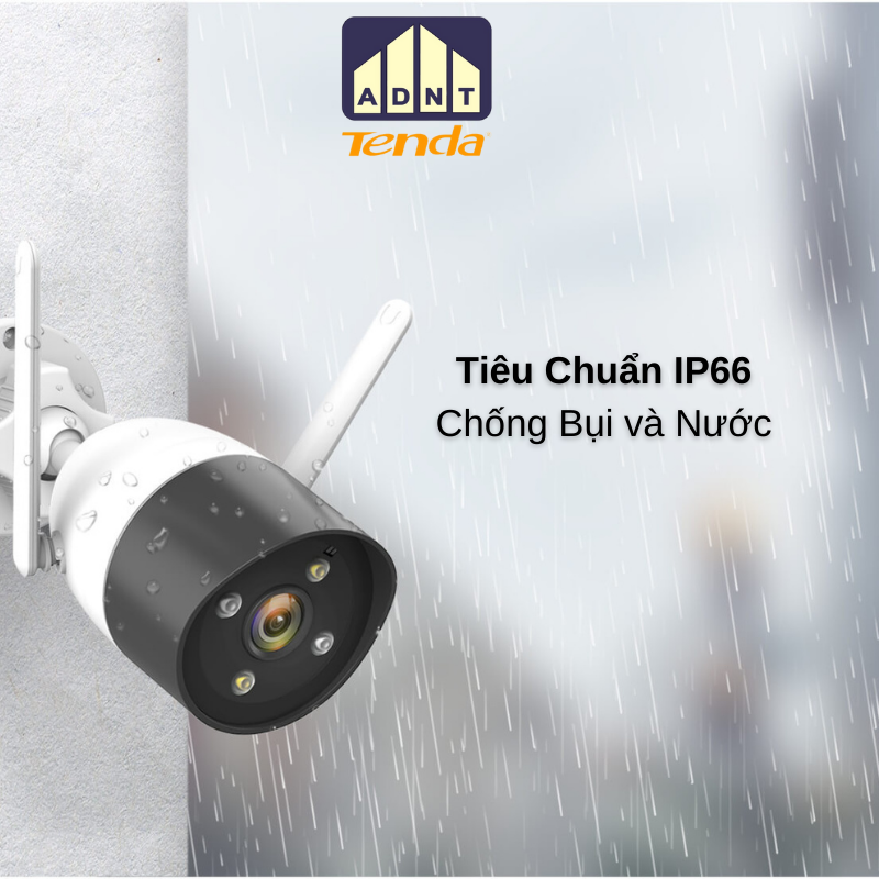 Camera wifi ngoài trời độ phân giải 2K CT6 3MB Tenda hàng chính hãng