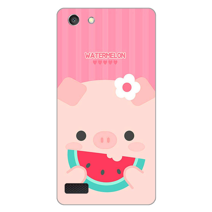 Ốp lưng dẻo cho Oppo Neo 7 _Pig 04