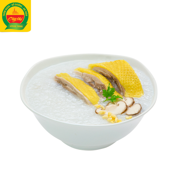 Cháo Tươi Gà Nấm Đông Cô Cây Thị Mở Gói Ăn Ngay 260G