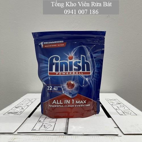 Viên rửa bát Finish All in 1 max [10 tính năng tẩy rửa, sạch hiệu quả