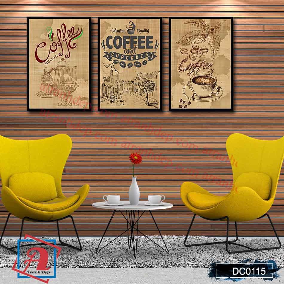 Tranh canvas treo tường Decor Tranh treo quán cafe 02 – DC115