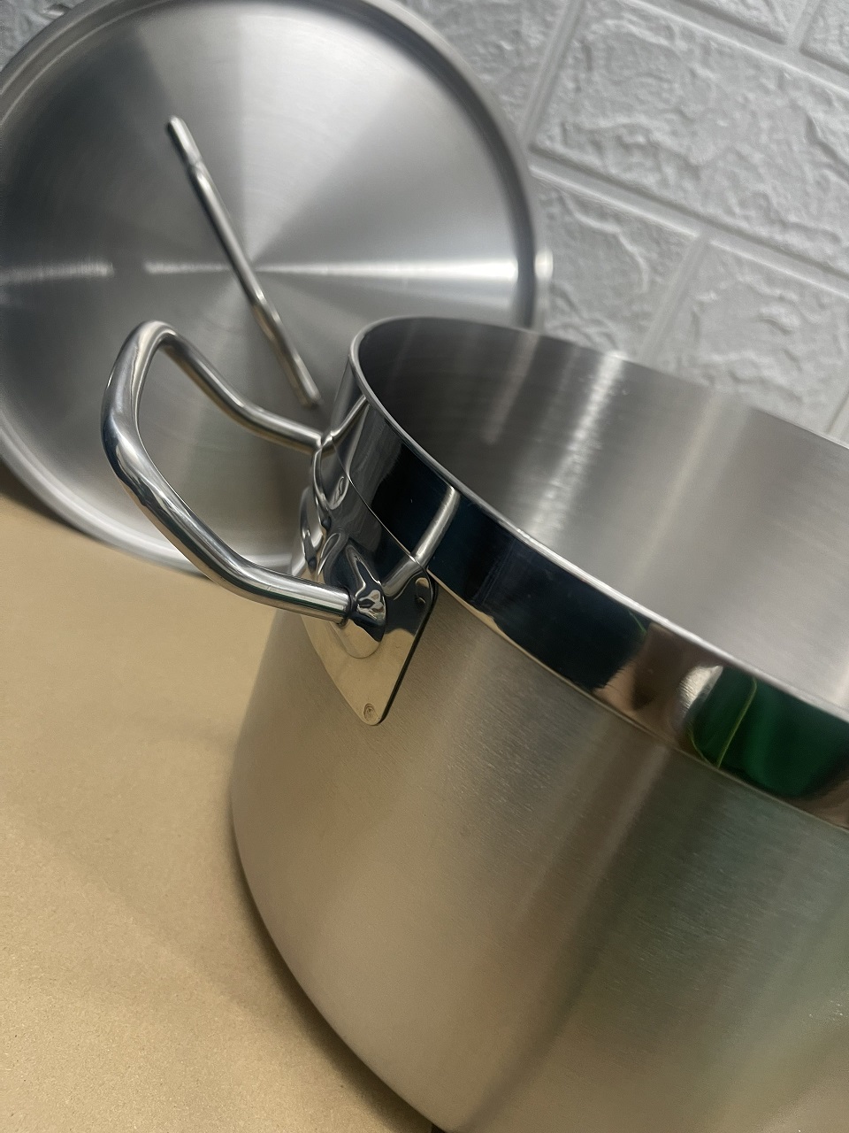 Nồi Inox 2 Quai Cao Cấp 3 Đáy _ Dung Tích: 6.3 Lít _