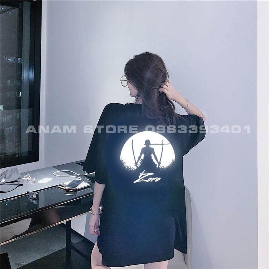 Áo thun phản quang tay lỡ nam nữ ZORO