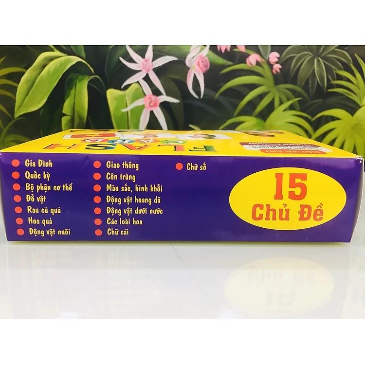 Bộ thẻ học thông minh cho bé từ 0 đến 3 tuổi Flashcard Song Ngữ - Hàng Chính Hãng dododios