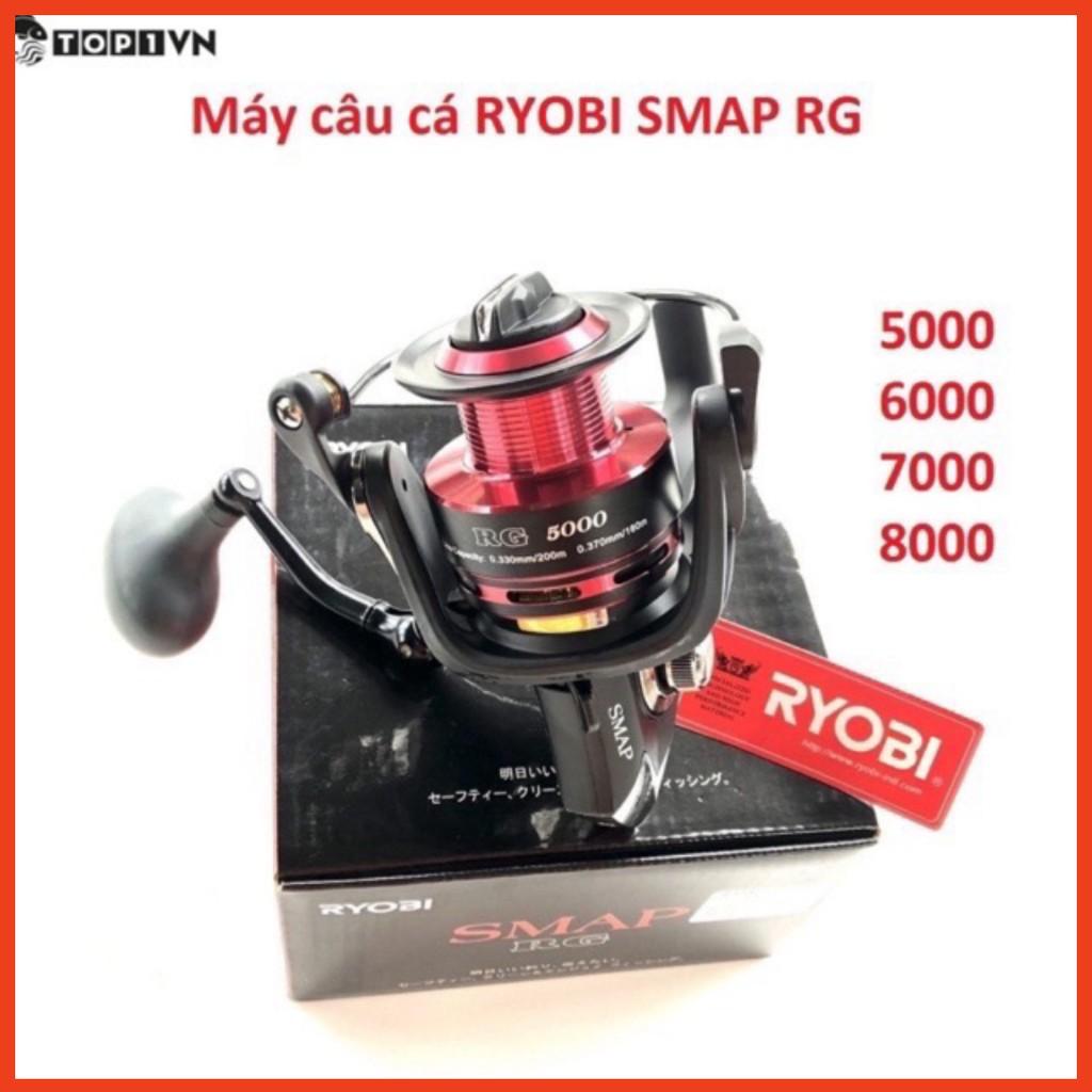 Máy câu cá RYOBI SMAP RG 8000 tải cá 10kg hàng nhật nhập khẩu máy cực khoẻ y hình