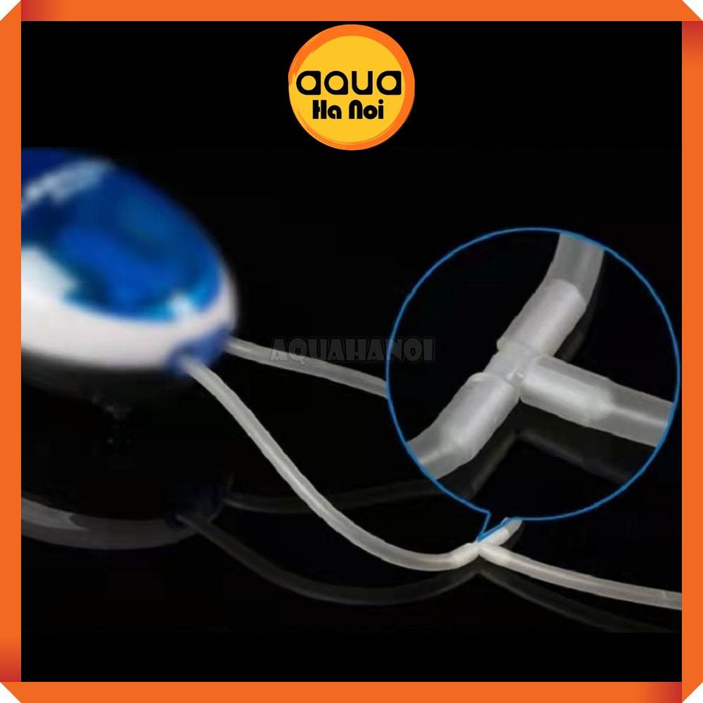 Co nhựa nối dây thẳng/chia 3 - Đầu nối dây sủi khí CO2/Oxy bể cá cảnh thủy sinh