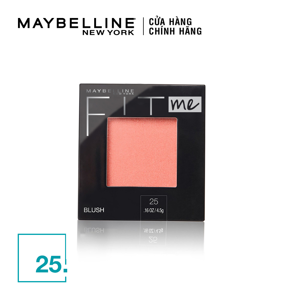 Phấn Má Hồng Mịn Nhẹ Tự Nhiên Giữ Màu Chuẩn Fit Me Blush Maybelline New York 4.5g