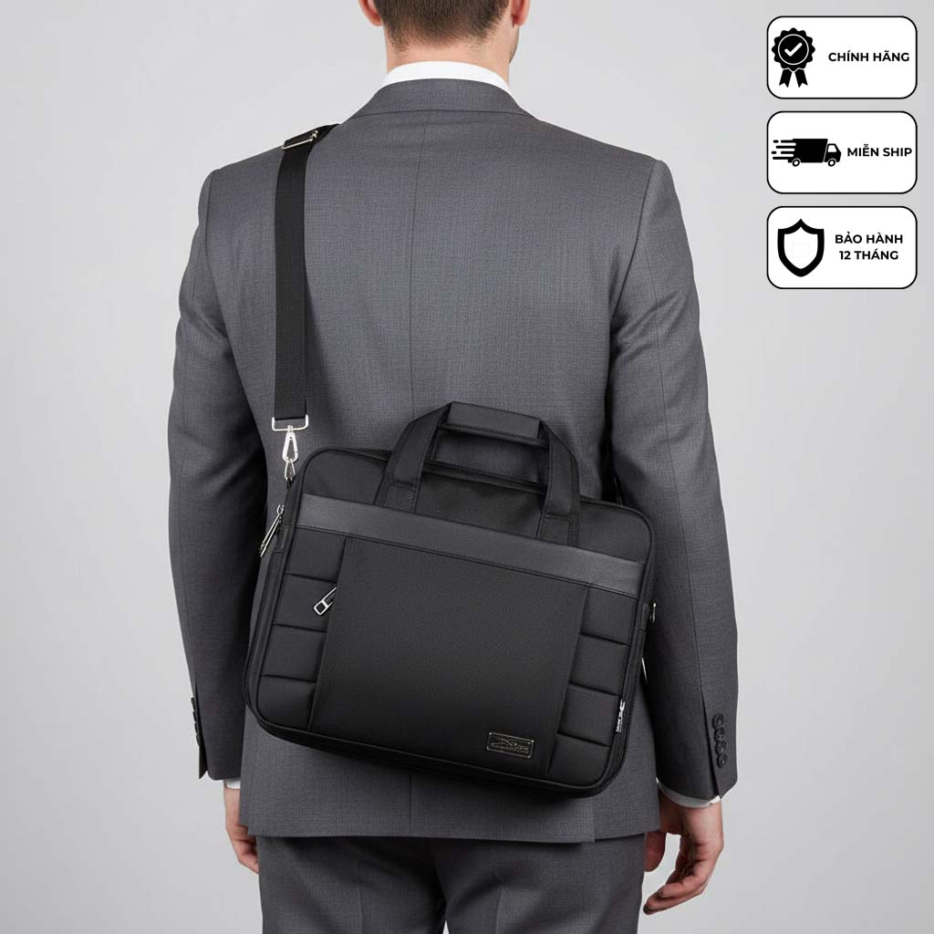 Cặp laptop doanh nhân cao cấp Xbags Expand Pro XB4002 nới rộng thông minh, chống sốc tiện dụng, phong cách sang trọng!
