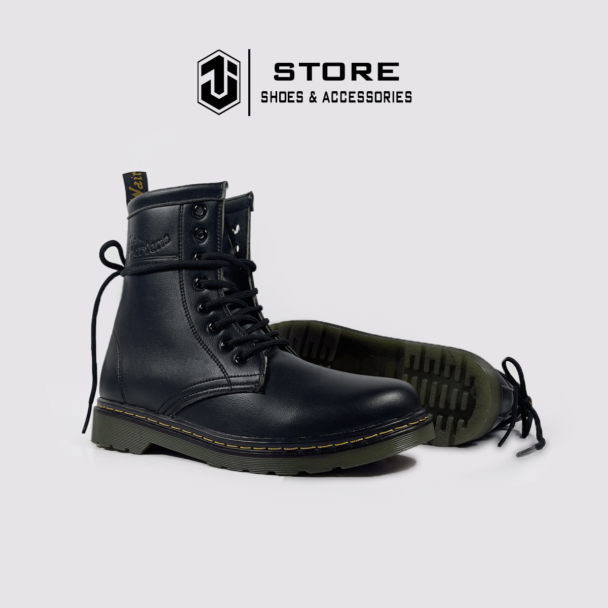 Giày Boot Dr Martens 1640 Da Cao Cấp J1, Giày Đốc Cao Cổ Nam Nữ Size 36-44