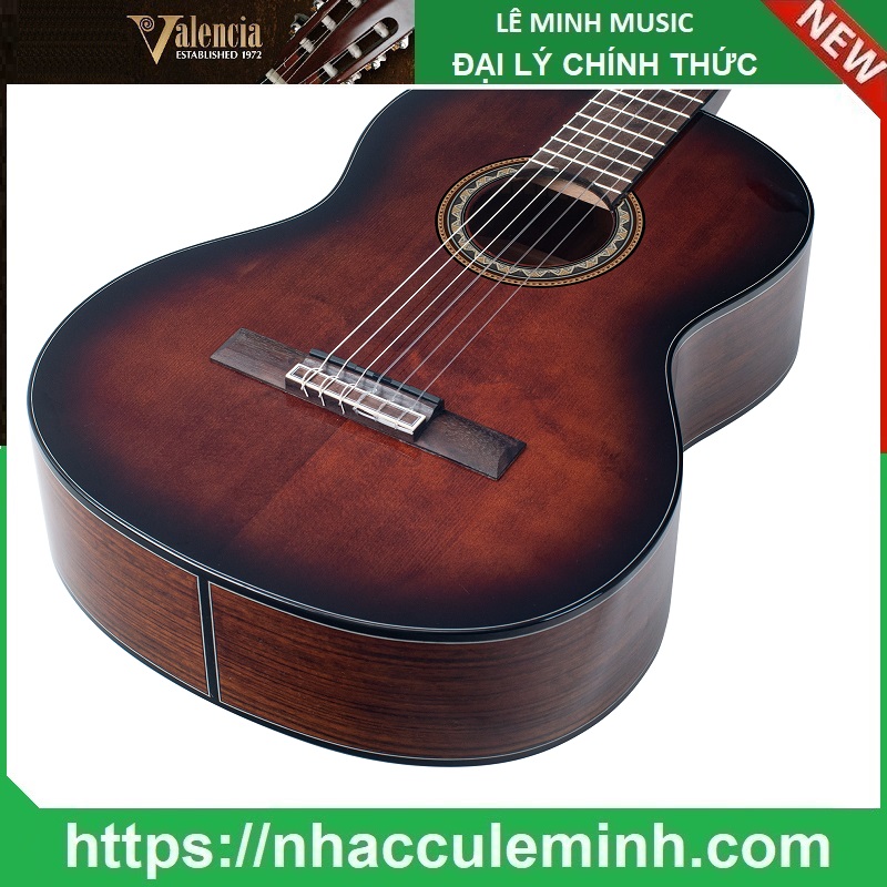 Đàn Guitar Classic Valencia VC564 bsbT