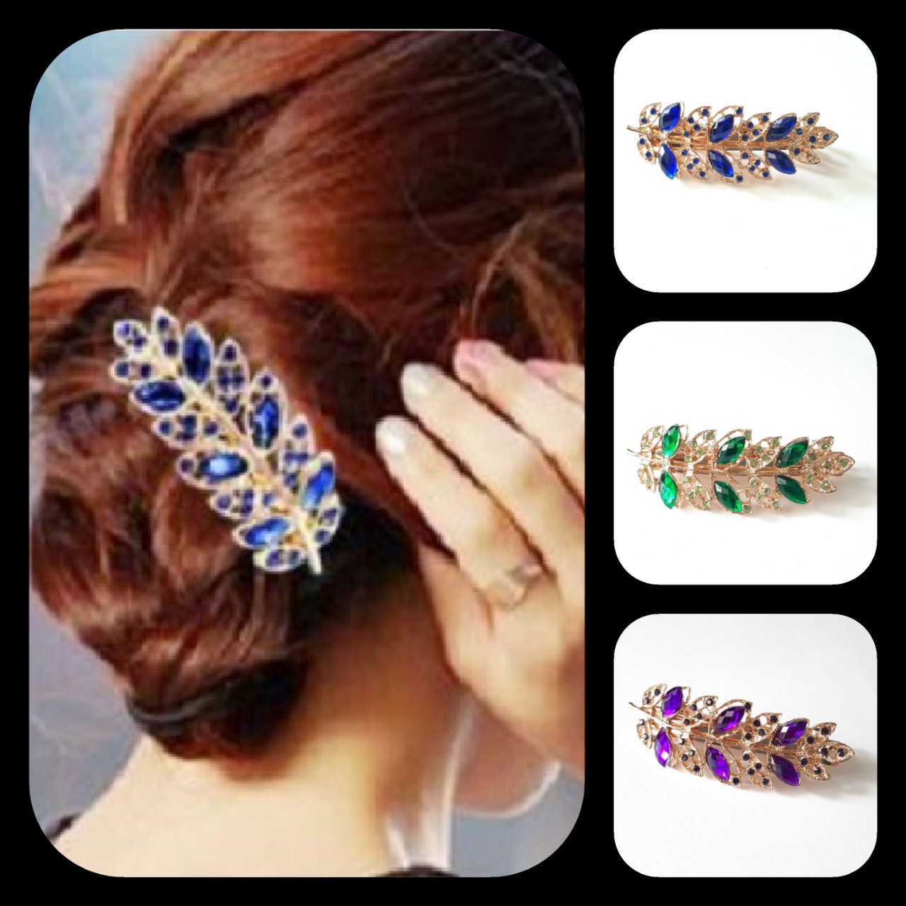 Combo 3 kẹp tóc nữ hình chiếc lá