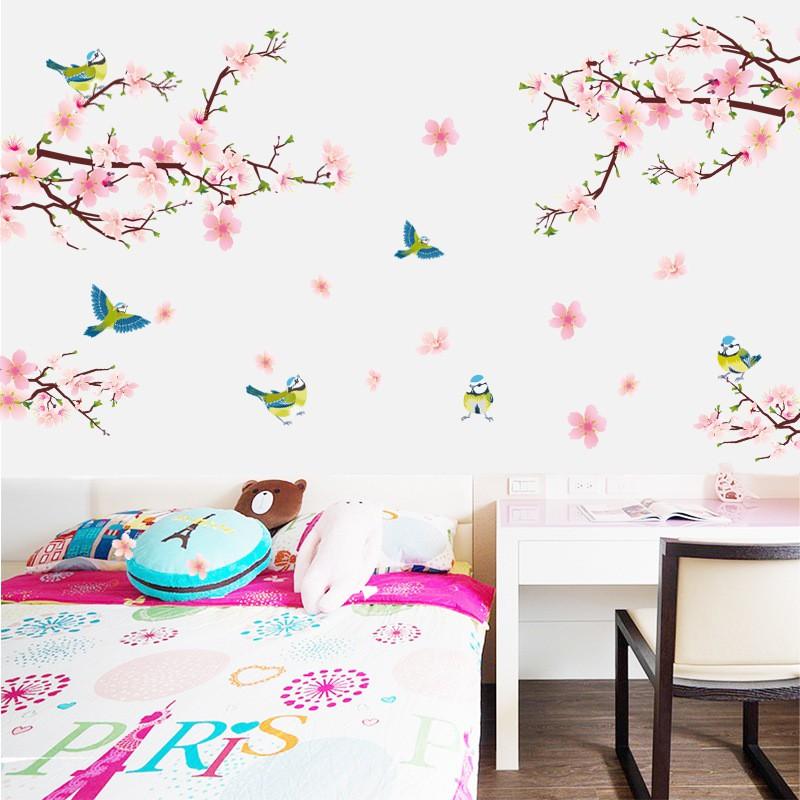 Decal dán tường Cành hoa đào - Tết 04