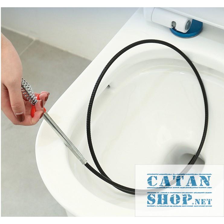 Dây thông cống, dây lấy rác ngăn nghẹt cống, dụng cụ thông cống móc rác lò xò đa năng GD385-DTCong