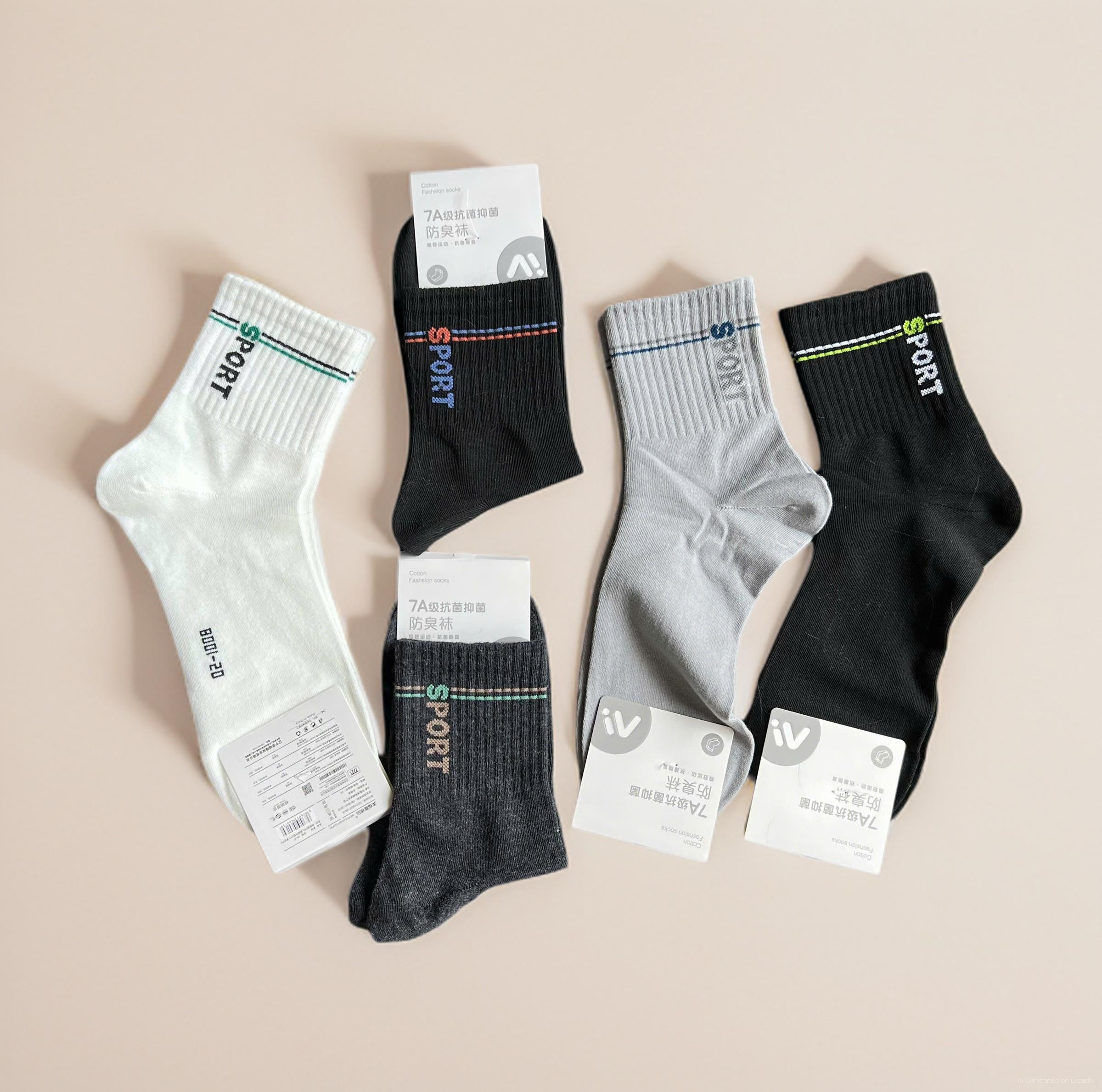 SET 5 ĐÔI TẤT VỚ NAM CỔ CAO MÃ 19 DÀNH CHO NAM