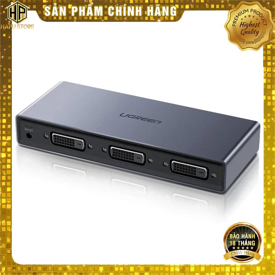 Bộ chia DVI 1 ra 2 Ugreen 50746 chuẩn DVI-D độ phân giải 1080P cao cấp -Hàng Chính Hãng