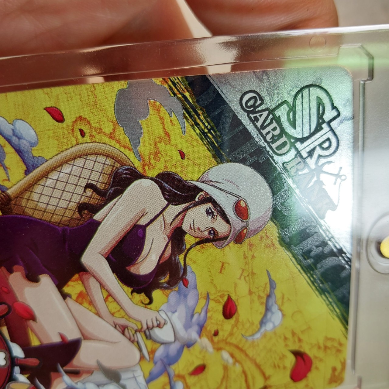 Nico Robin OP01 SR07 Thẻ OnePiece nữ khỏa cỗ băng mũ rơm Anime One Piece hiệu ứng phản quang 1459 NF4 1-20