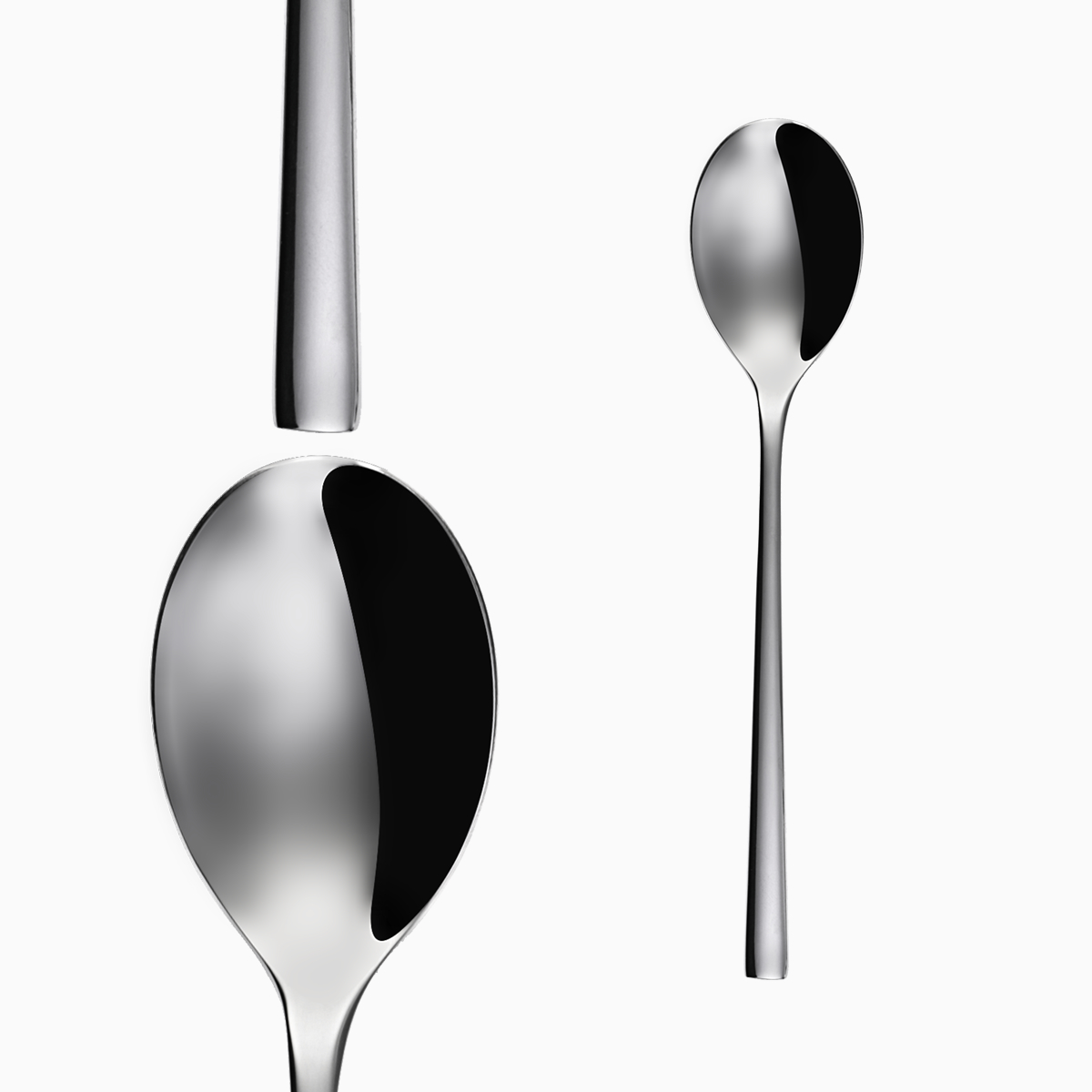 Bộ 6c Muỗng ăn &amp; Muỗng súp Inox 304 (Set of 6pcs Table spoon &amp; Soup spoon SS18/10) 107000.023