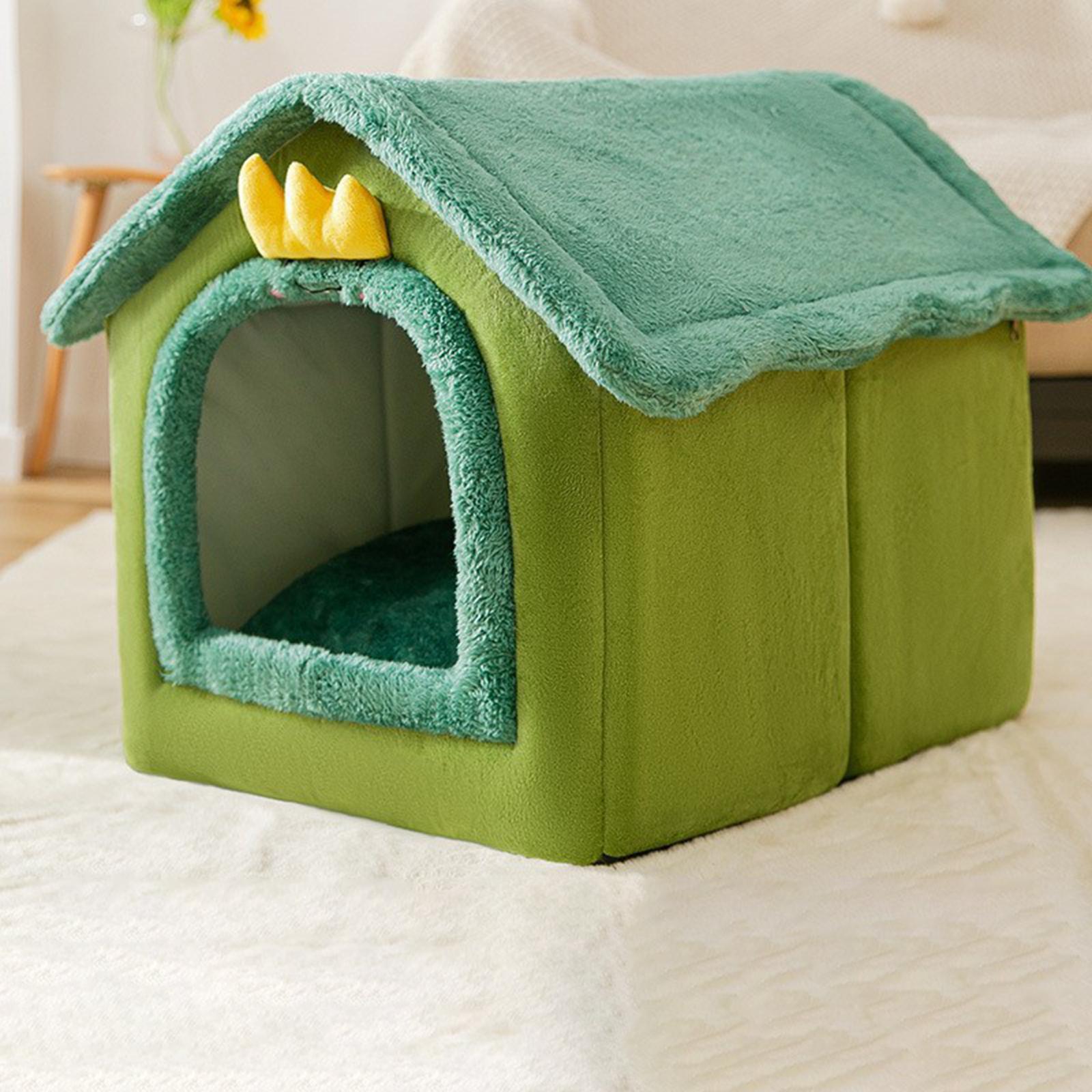Cats Bed Sleeping House Cave Winter Non Slip Indoor Cats Kennel Washable