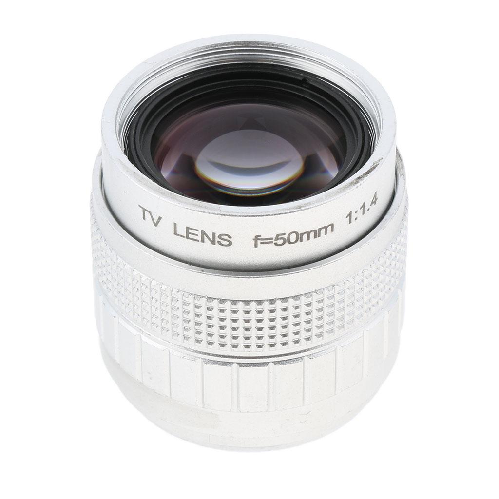 50mm 1/2" f1.4 C Mount CCTV Compact Prime Lens for Olympus Panasonic M 4/3