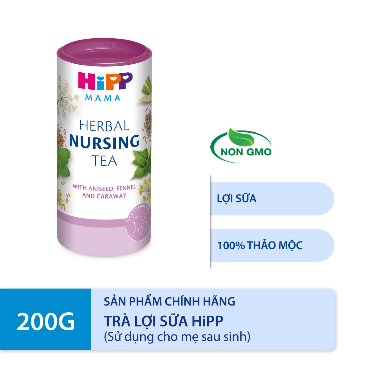 Trà cốm lợi sữa HiPP dành cho phụ nữ cho con bú 200g