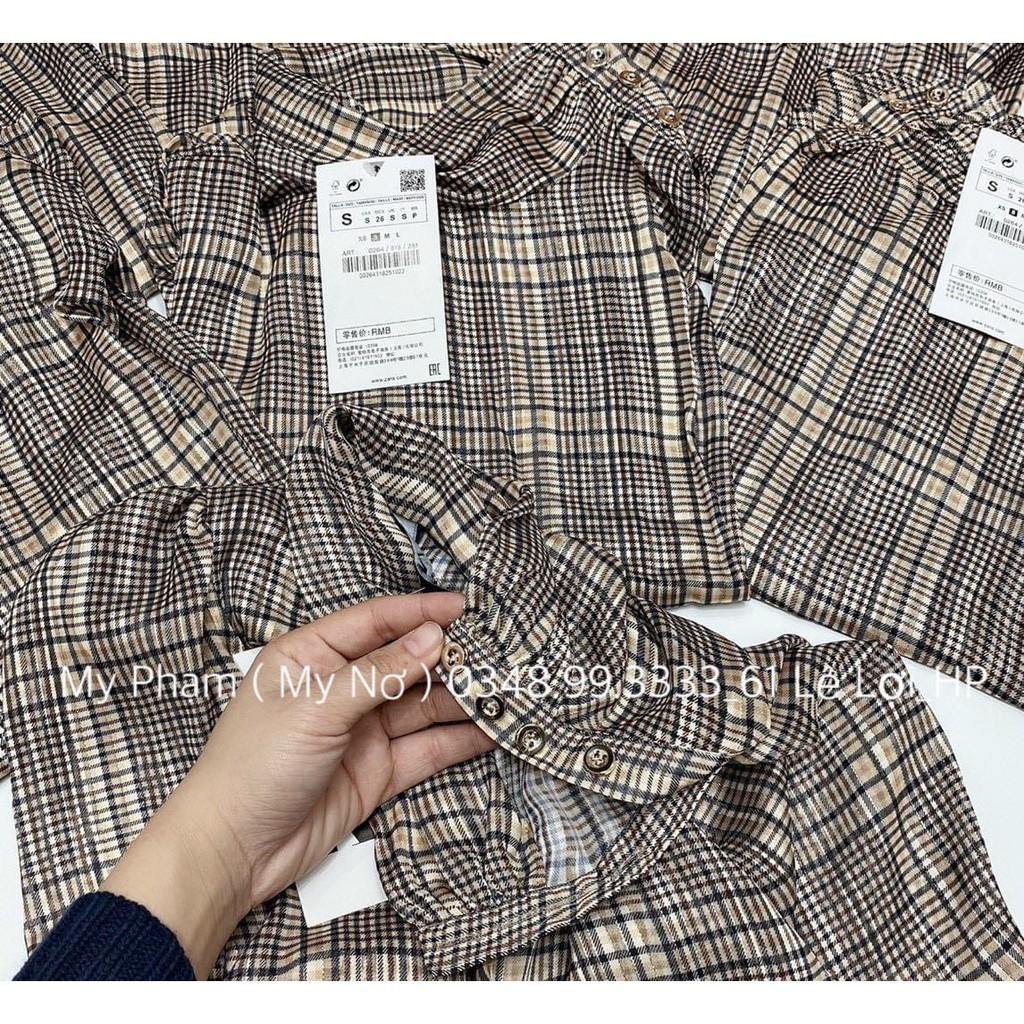 - ÁO SƠ MI DÀI TAY KẺ CỔ CAO HÀN QUỐC - CỰC HOT - HÌNH THẬT