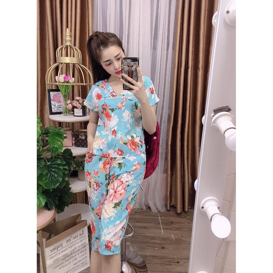 Đồ bộ lửng lụa mặc nhà size 40-69kg