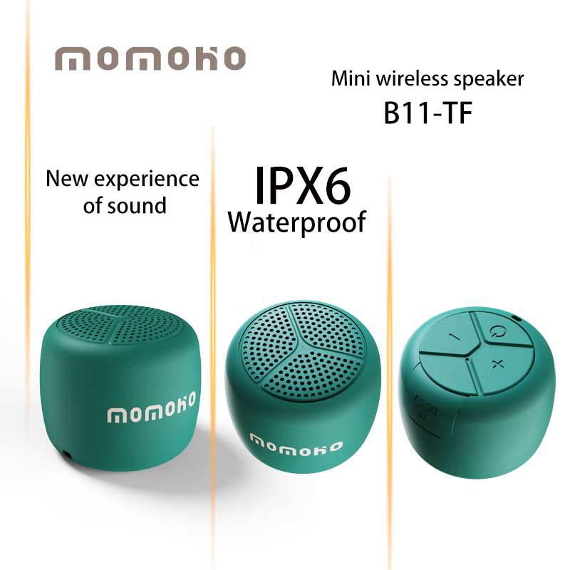 Loa Bluetooth TWS chống nước 2022 có vòng đeo tay không dây Âm thanh nổi Hi-Fi Thẻ TF Loa âm lượng lớn rảnh tay cho Android IOS Màu sắc: Đen