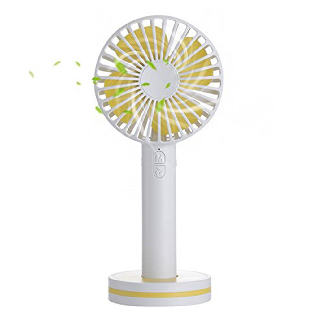 Mini Handheld Personal Desktop USB Cooling Fan with Mirror Base