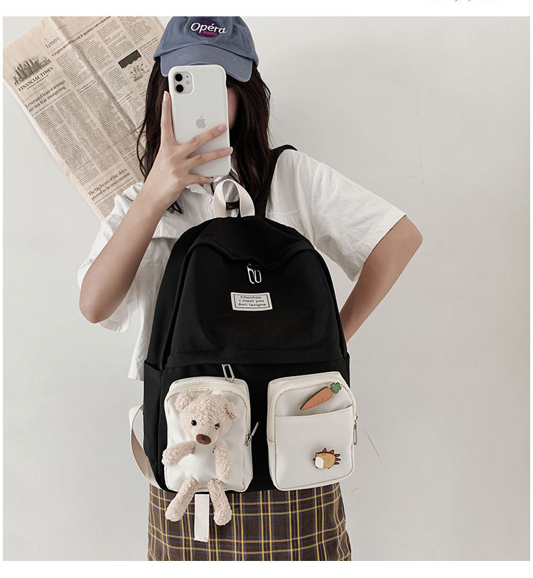 BALO ULZZANG ĐI HỌC UNISEX CÁ TÍNH CẶP NỮ NAM THỜI TRANG TEEN DỄ THƯƠNG 5614