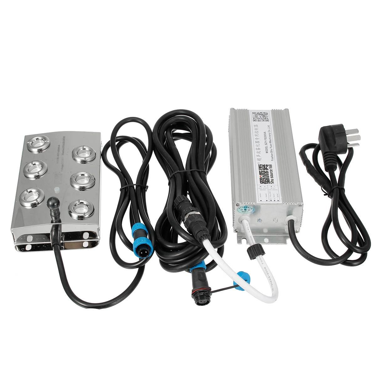 DC 36V Mới Siêu Âm Atomizer Công Nghiệp 6 Đầu Máy Tạo Độ Ẩm Phun Sương Máy 3 Kg/giờ Siêu Âm Phun Sương Tạo Phun Sương Tạo Ẩm Hình Ếch Con Hình Cây Nấm
